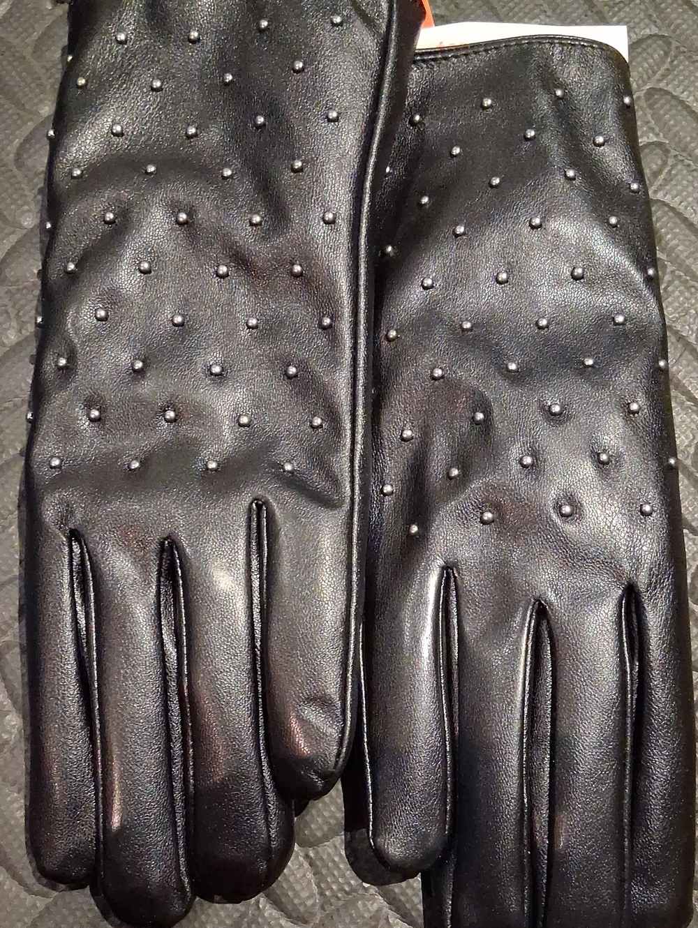 Women's Joe Fresh Black Studded Winter Gloves - Size S/M
